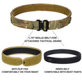 Load image into Gallery viewer, MUCTAC Tactical Belt Multicam MOLLE 1.75" w/ 2 Inner Belts, Anti-Slip
