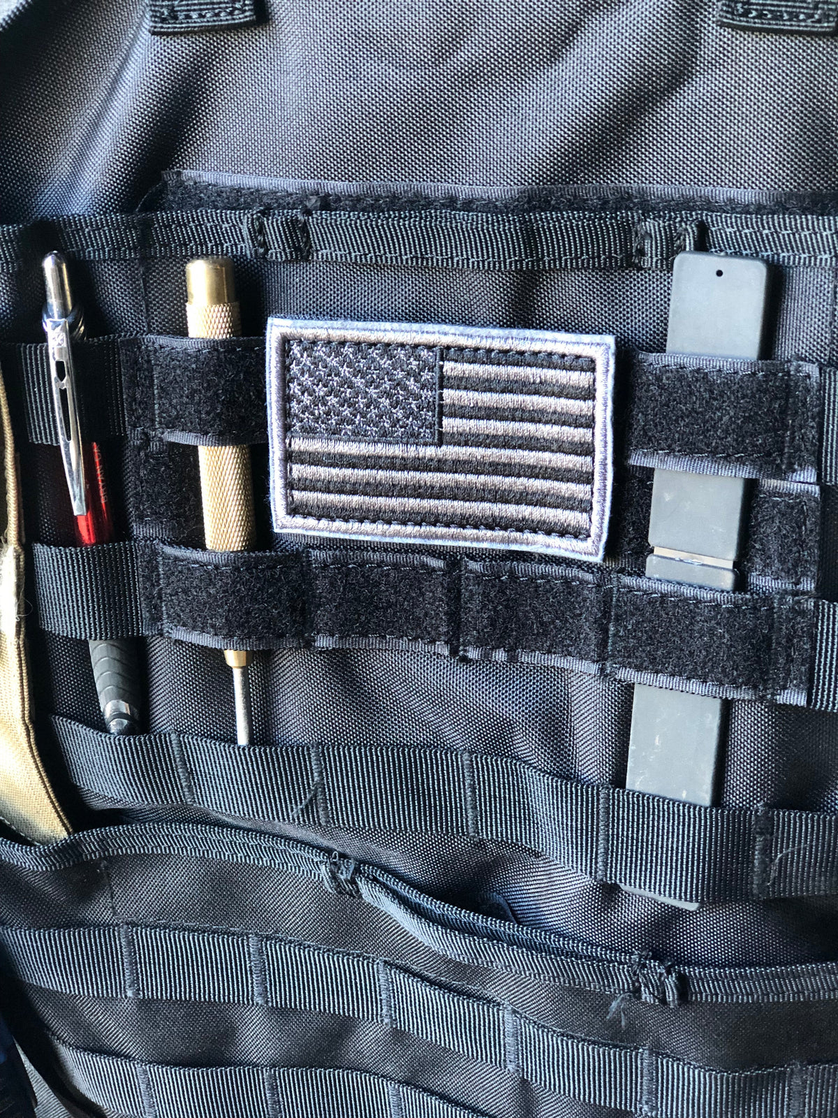 (PAIR) Car Seat Back Gear Organizer with FREE US Flag Patch included