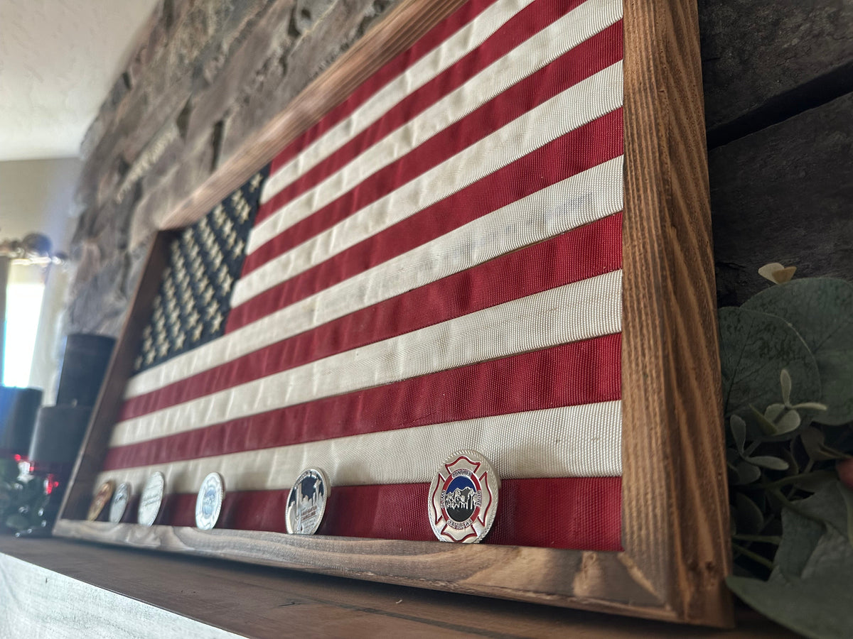 Fire Hose American Flag
