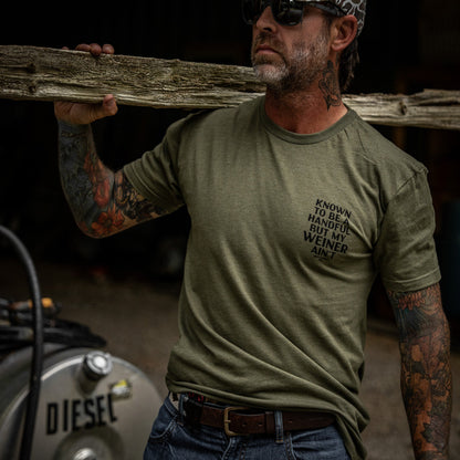 Known To Be A Handful. But My Weiner Ain't  Men's T-Shirt