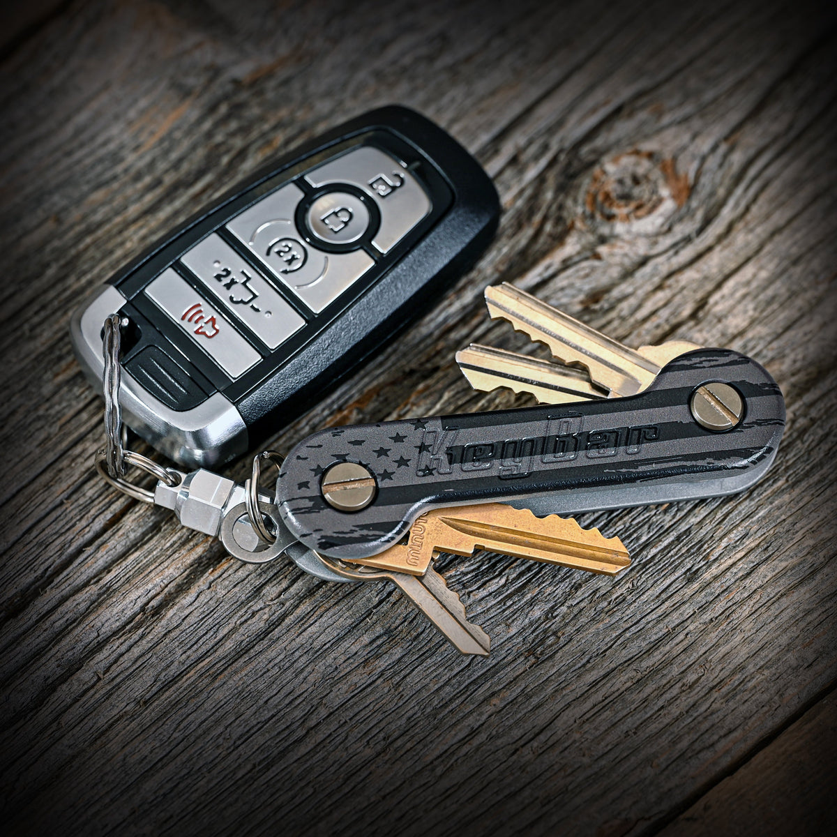 The American Flag Key Organizer - Black & Gray