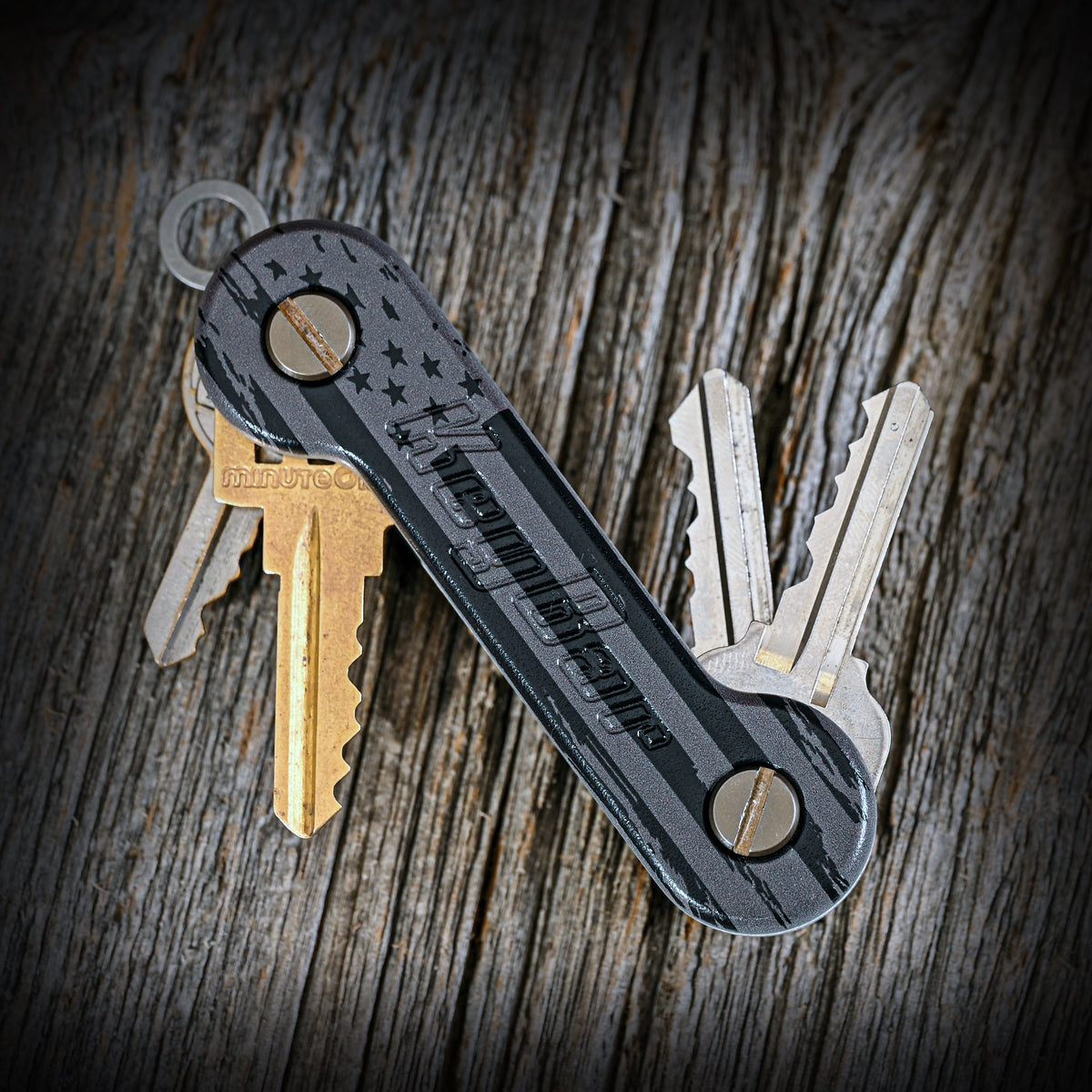 The American Flag Key Organizer - Black & Gray