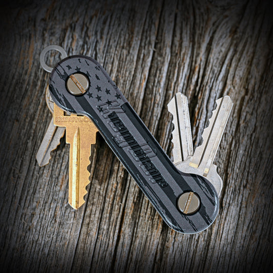The American Flag Key Organizer - Black & Gray