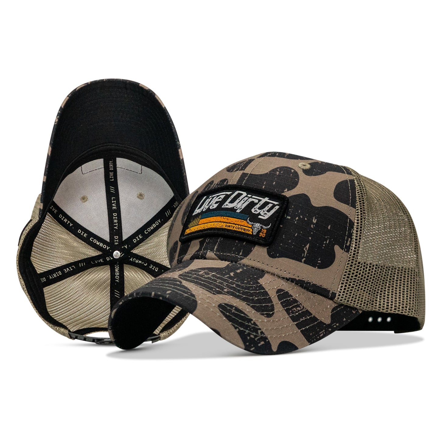 Live Dirty Patch Original Ripstop Classic Snapback Hat