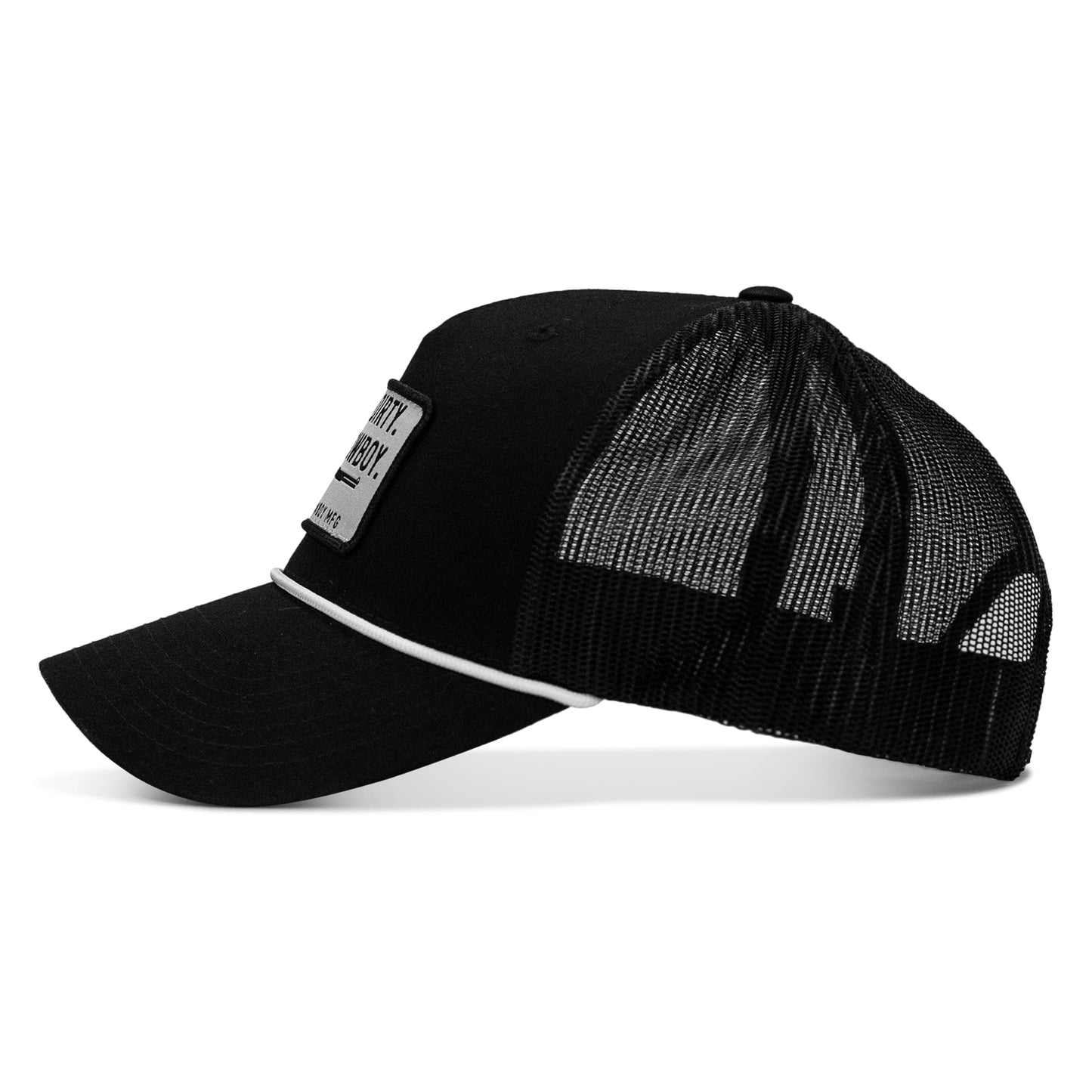 Live Dirty Die Cowboy Patch Rope Snapback Hat