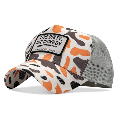 Live Dirty Die Cowboy Five Panel Mesh Snapback Hat