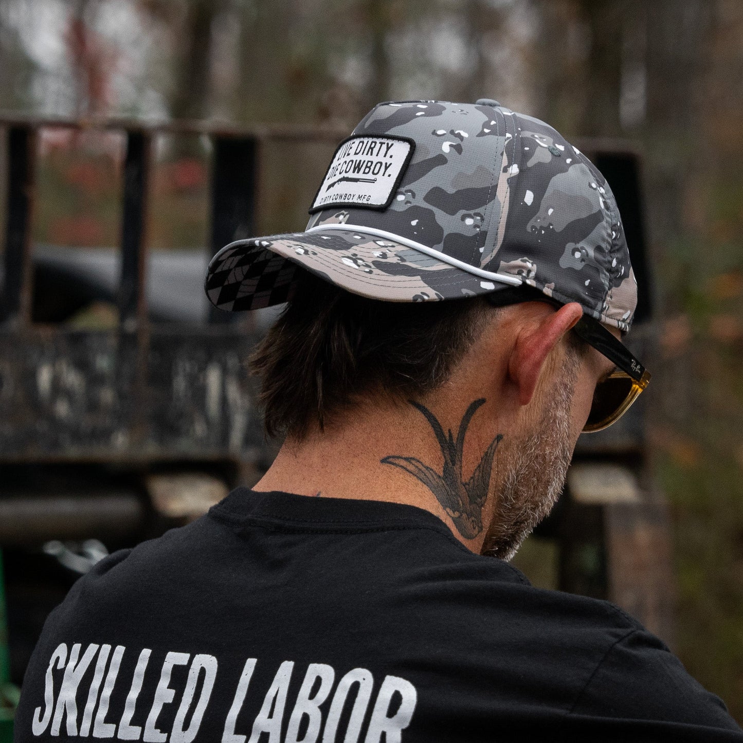 Live Dirty. Die Cowboy. Patch Weekender Snapback