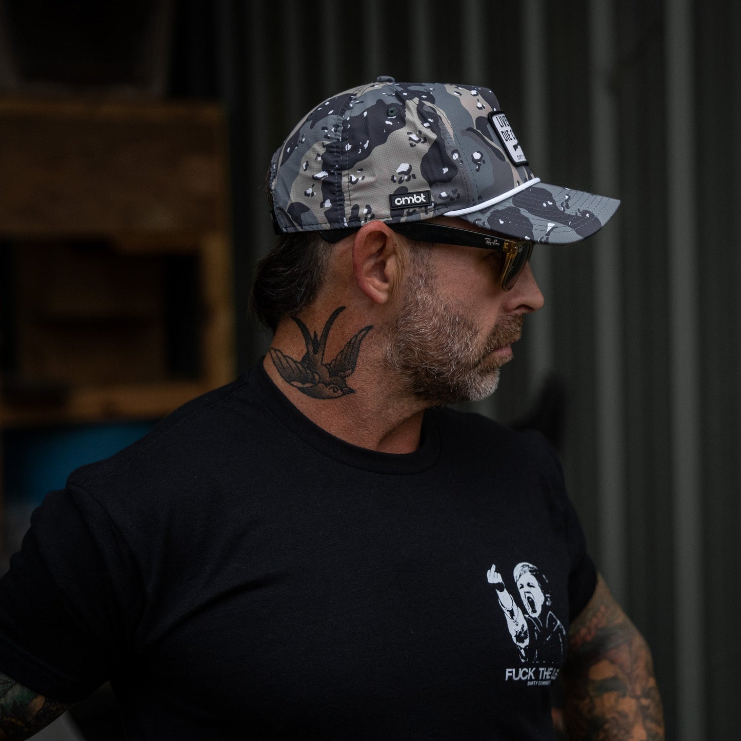 Live Dirty. Die Cowboy. Patch Weekender Snapback