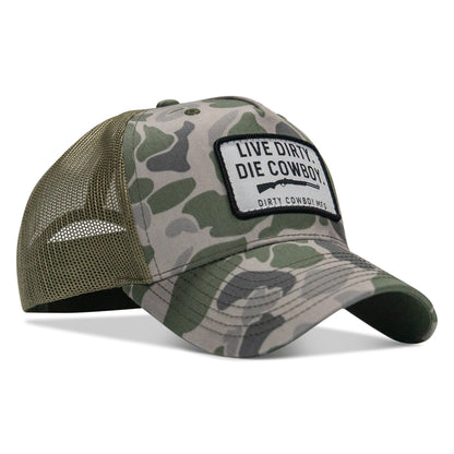 Live Dirty. Die Cowboy. SnapBack Hat