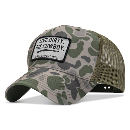 Live Dirty. Die Cowboy. SnapBack Hat