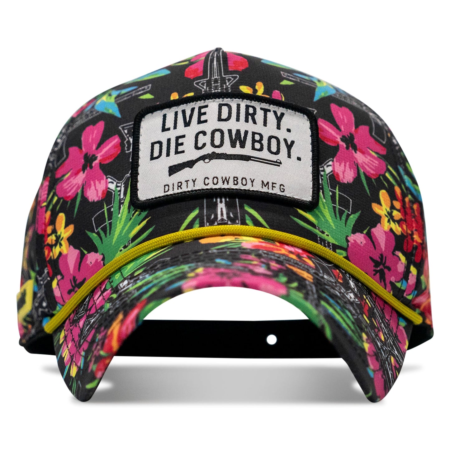 Live Dirty. Die Cowboy. Patch Weekender Snapback