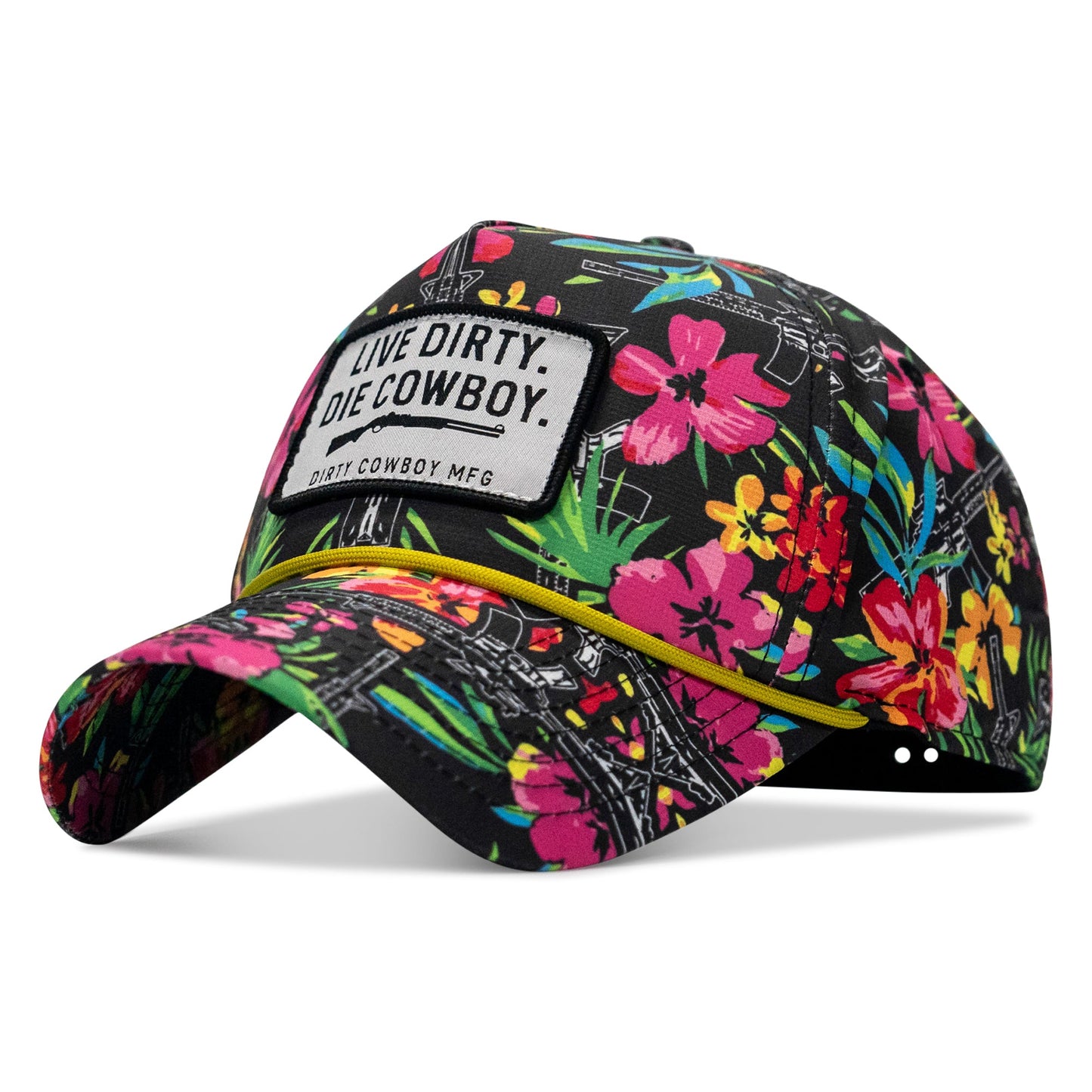 Live Dirty. Die Cowboy. Patch Weekender Snapback