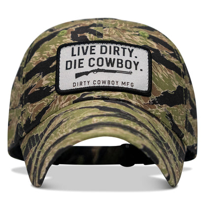 Live Dirty. Die Cowboy Patch Ripstop Hat