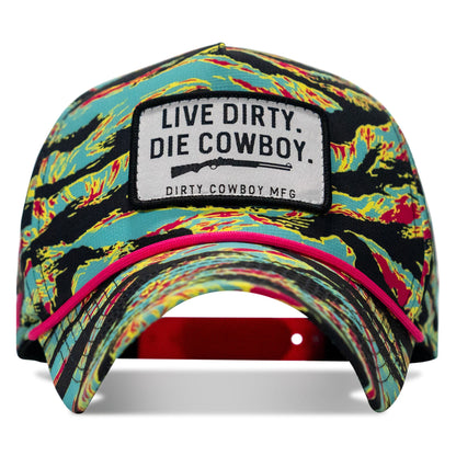 Live Dirty. Die Cowboy. Patch Weekender Snapback