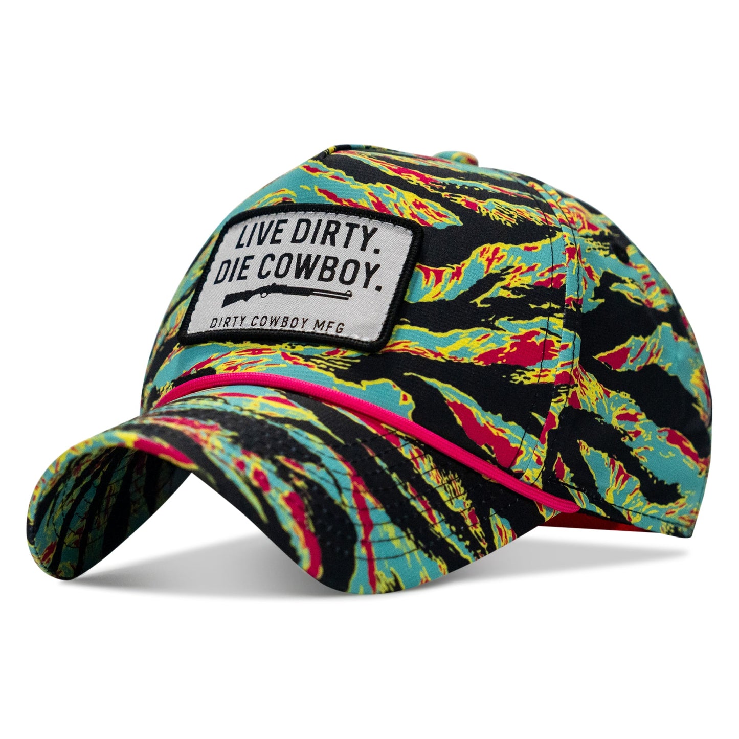 Live Dirty. Die Cowboy. Patch Weekender Snapback