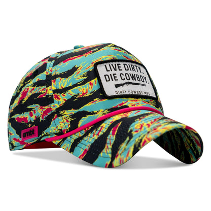 Live Dirty. Die Cowboy. Patch Weekender Snapback