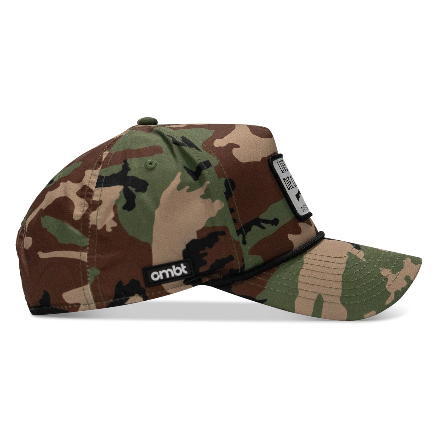 Live Dirty. Die Cowboy. Patch Weekender Snapback