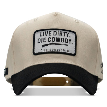 Live Dirty. Die Cowboy. Patch Workhorse Snapback