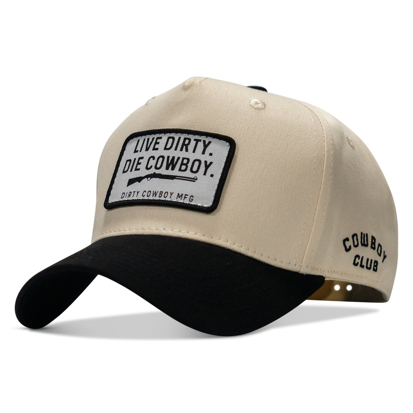 Live Dirty. Die Cowboy. Patch Workhorse Snapback
