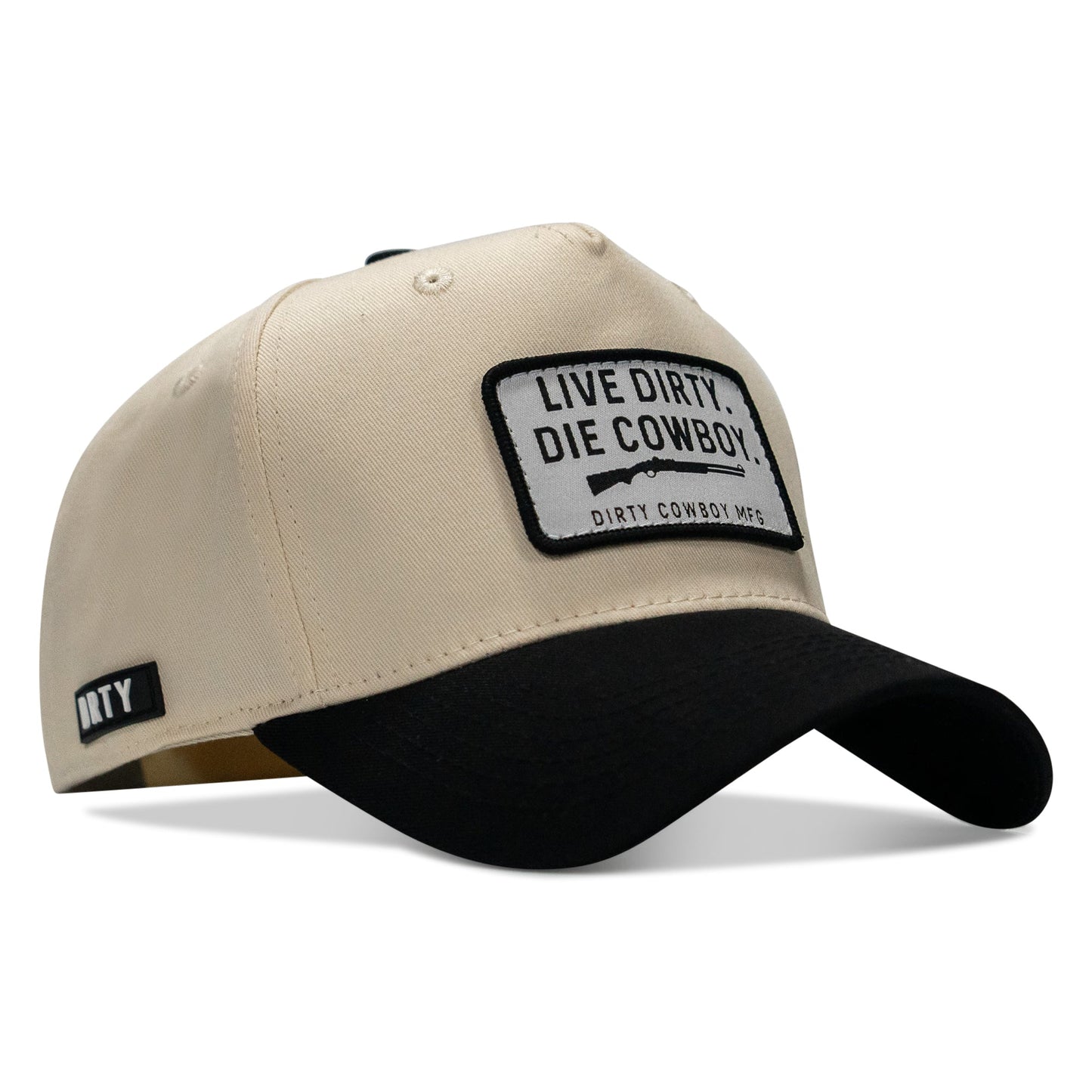 Live Dirty. Die Cowboy. Patch Workhorse Snapback