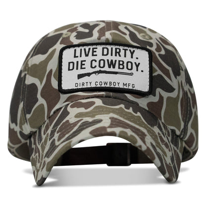 Live Dirty. Die Cowboy Patch Ripstop Hat