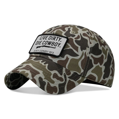 Live Dirty. Die Cowboy Patch Ripstop Hat