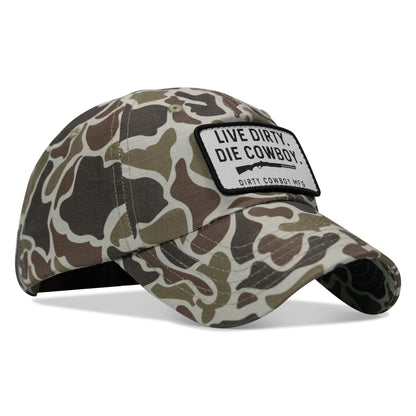 Live Dirty. Die Cowboy Patch Ripstop Hat