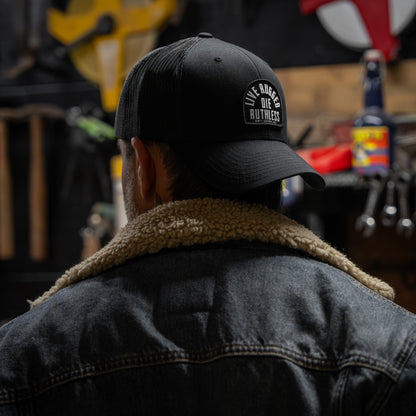 Live Rugged. Die Ruthless Patch Snapback Hat