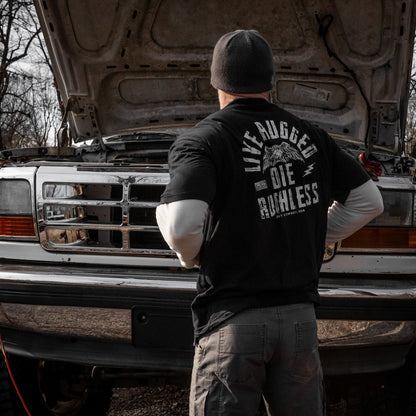 Live Rugged Die Ruthless Men's T-Shirt
