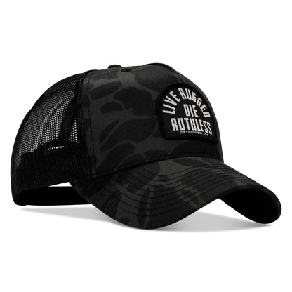 Live Rugged. Die Ruthless Patch Snapback Hat