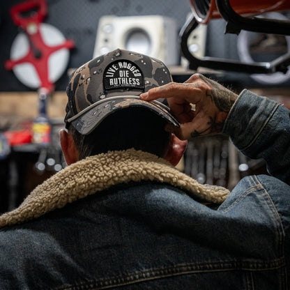 Live Rugged. Die Ruthless Patch Weekender Snapback