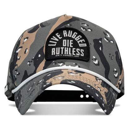 Live Rugged. Die Ruthless Patch Weekender Snapback
