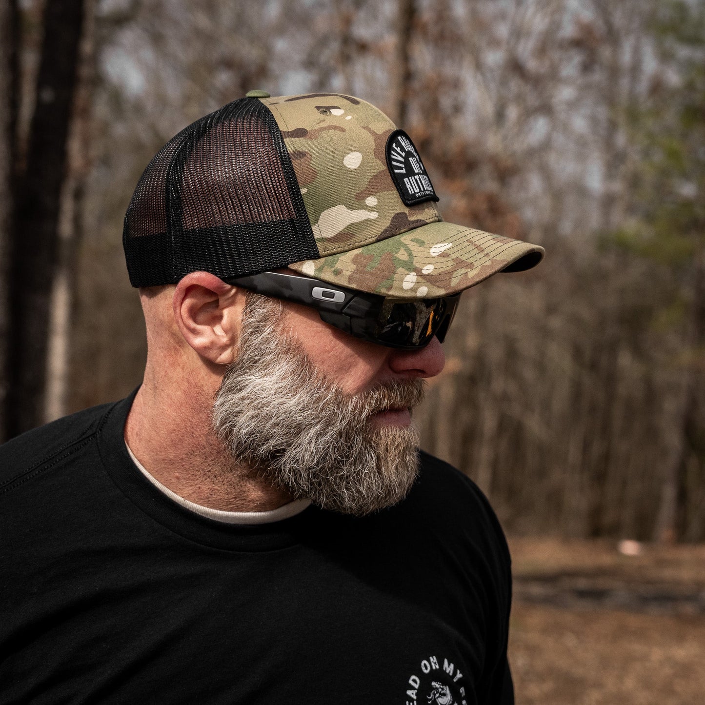 Live Rugged. Die Ruthless Patch Snapback Hat
