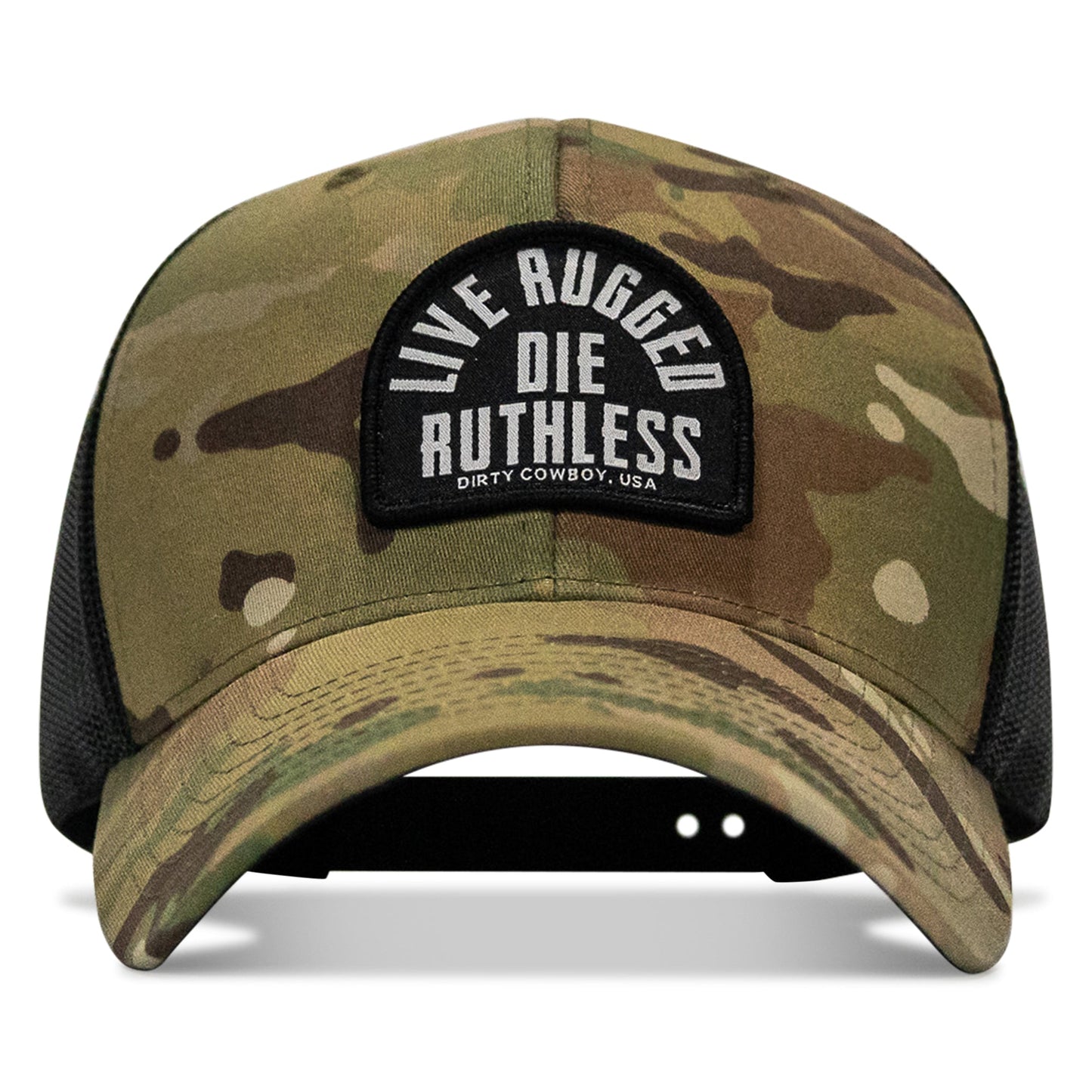 Live Rugged. Die Ruthless Patch Snapback Hat
