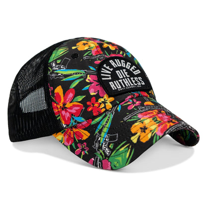 Live Rugged. Die Ruthless Patch Tactical Ripstop Mesh Snapback Hat