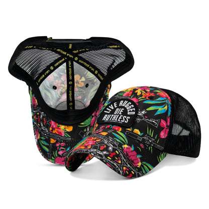 Live Rugged. Die Ruthless Patch Tactical Ripstop Mesh Snapback Hat