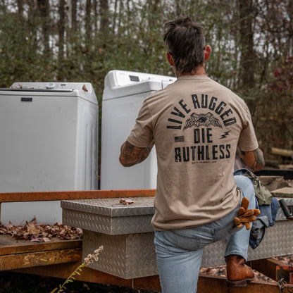 Live Rugged Die Ruthless Men's T-Shirt