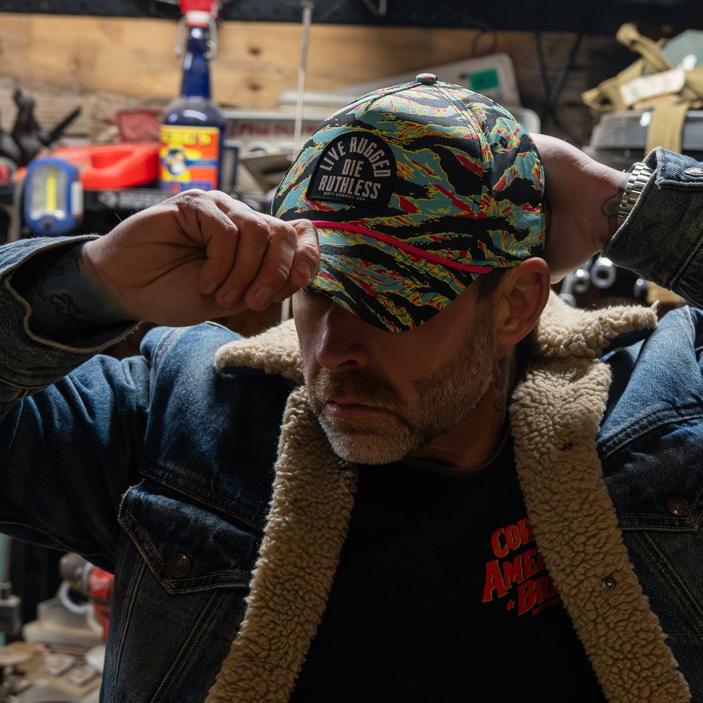 Live Rugged. Die Ruthless Patch Weekender Snapback