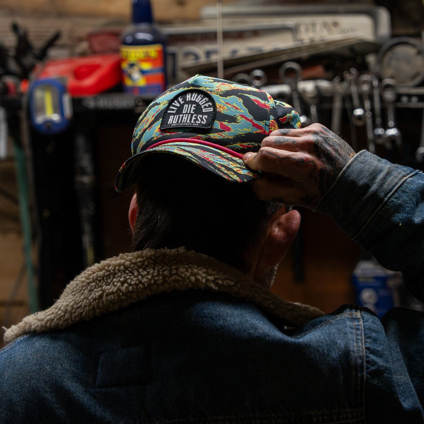 Live Rugged. Die Ruthless Patch Weekender Snapback