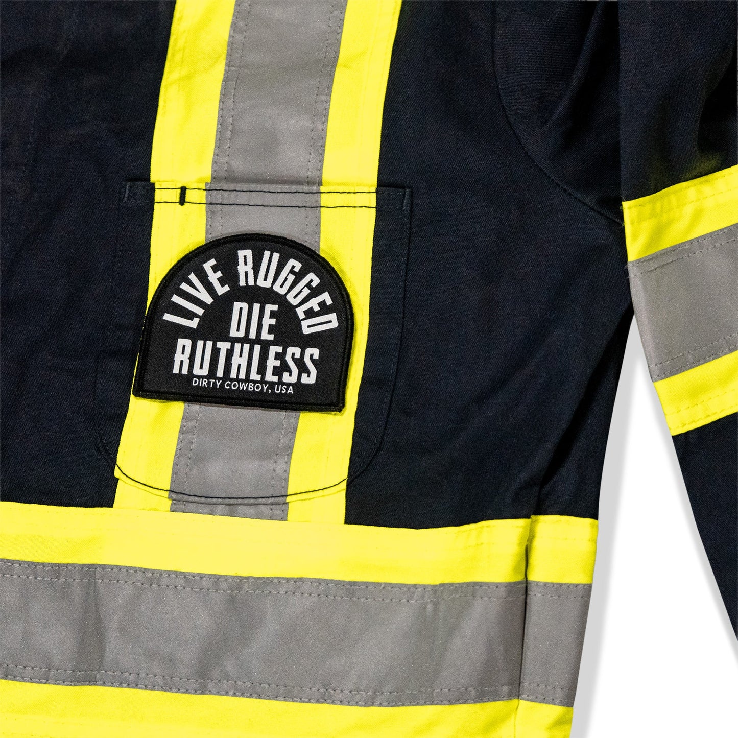Live Rugged. Die Ruthless Velcro Patch