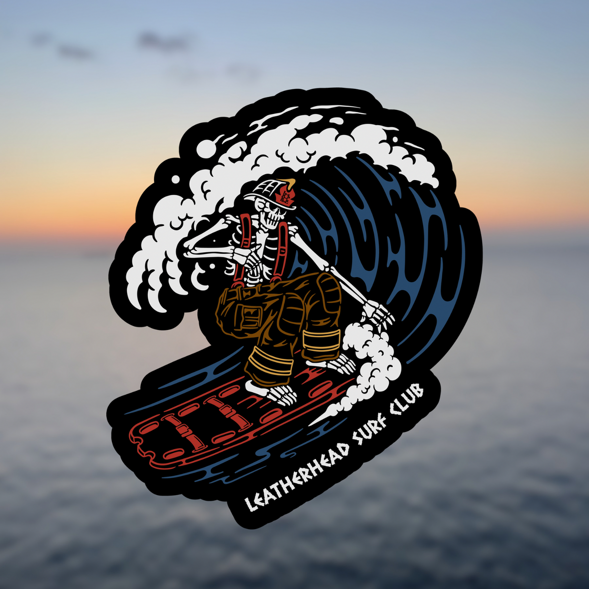 Leatherhead Surf Club Sticker