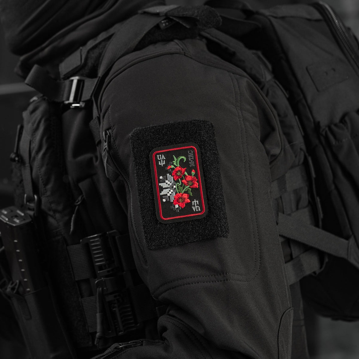 M-Tac Patch Ornament Poppy Embroidery