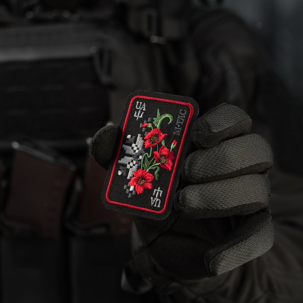 M-Tac Patch Ornament Poppy Embroidery