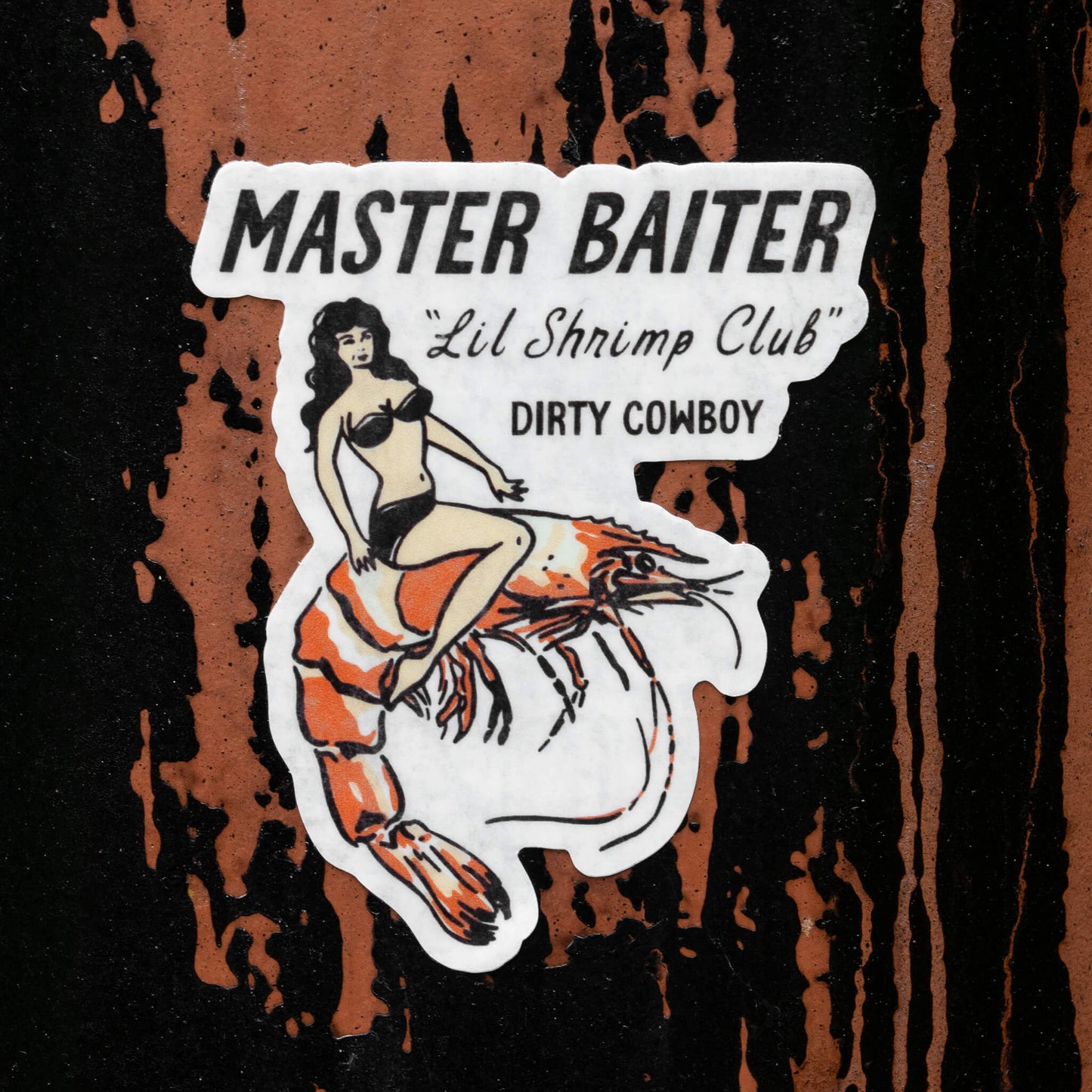 Master Baiter 'Lil Shrimp Club Decal Sticker