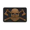 Load image into Gallery viewer, M-Tac Bearded Skull with Axes 3D PVC

