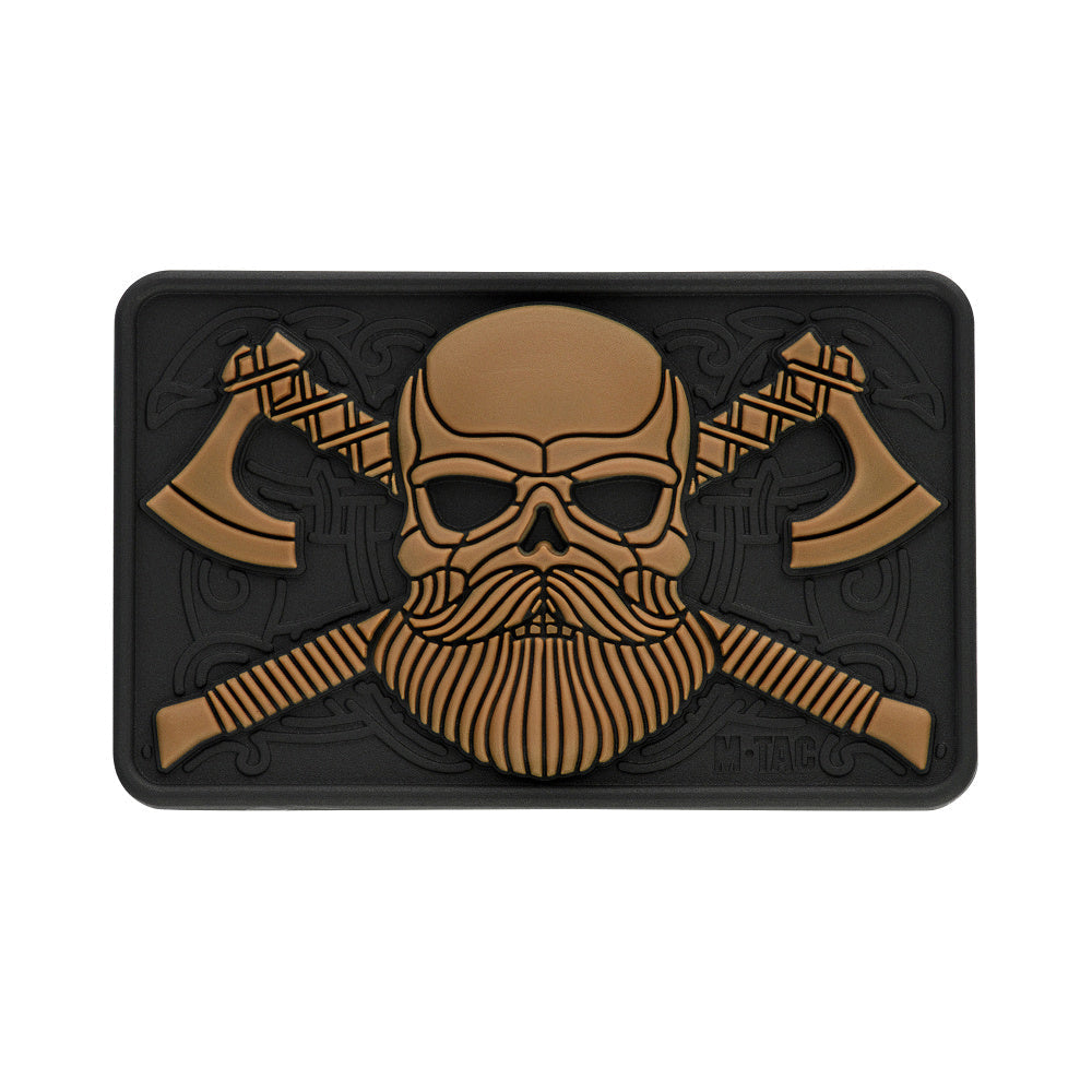 M-Tac Bearded Skull with Axes 3D PVC