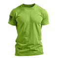Load image into Gallery viewer, Men's Basic Hi-Vis Green Patriotic Work Shirt
