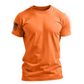 Load image into Gallery viewer, Men's Basic Hi-Vis Orange Patriotic Work Shirt
