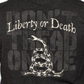 Load image into Gallery viewer, Men's Metallic Gold Liberty or Death Patriotic T-Shirt
