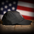 Load image into Gallery viewer, Midnight Black American Flag Ball Cap
